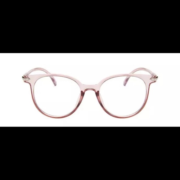 Pink Round Vintage-Looking Frames Glasses - Picture 2 of 2